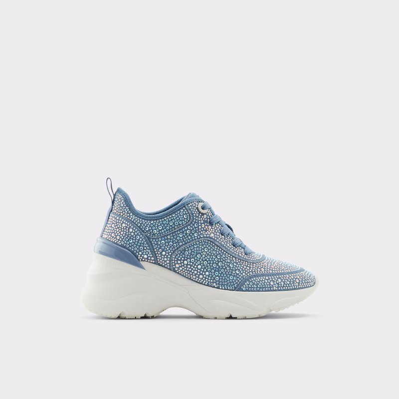 Baskets Aldo Aguileri Dentelle Up Femme Bleu | RXZHFU-320
